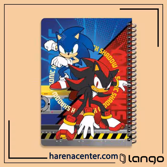دفتر مدرسه طرح SHADOW SONIC برند لانگو