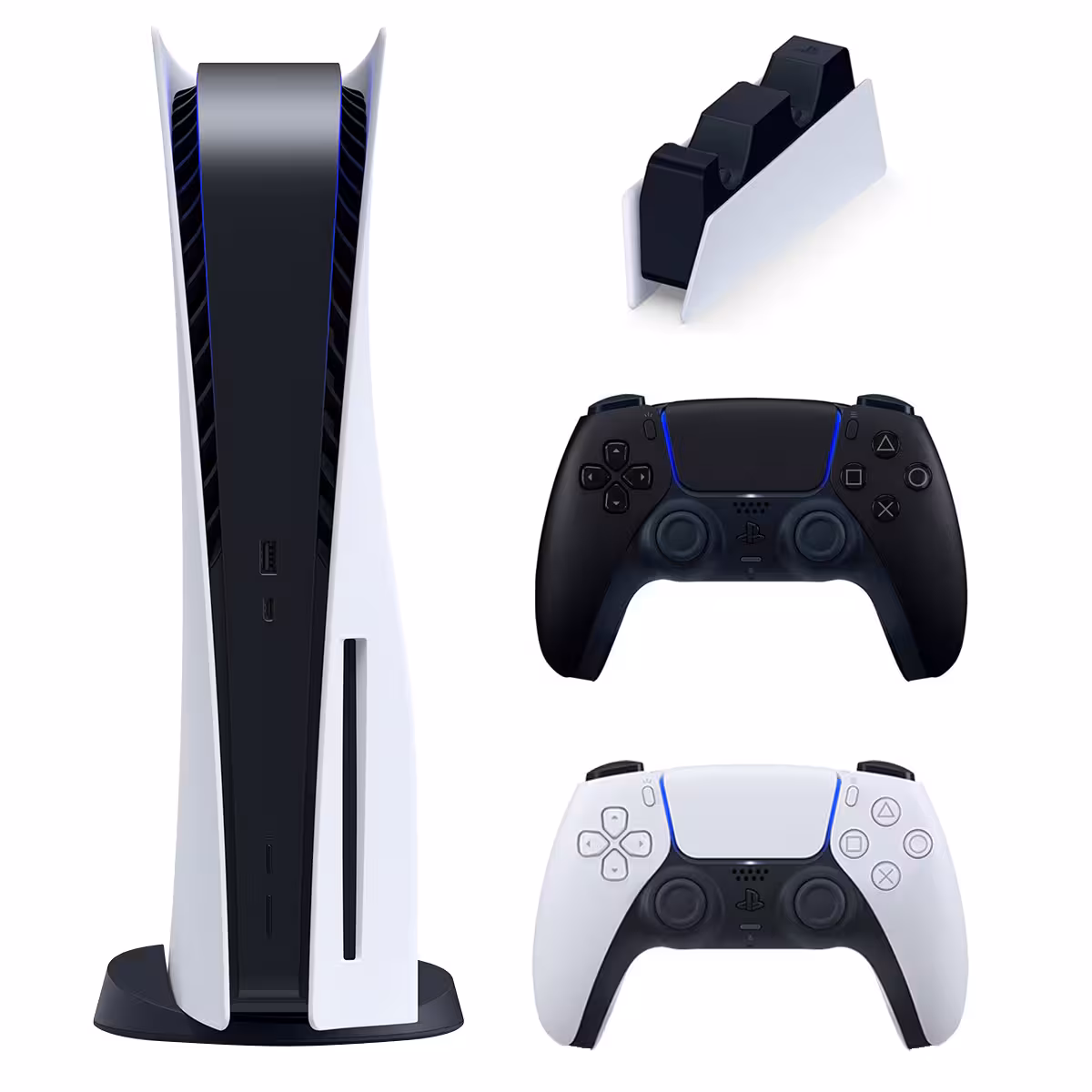 کنسول بازی سونی مدل PlayStation 5 ظرفیت 825 گیگابایت ریجن اروپا 1216A به همراه دسته اضافه و پایه شارژر - کالاوما