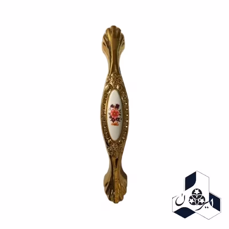 دستگیره کابینت رنگ طلایی فاصله دو پیچ 160 میلی متر بسته دو عددی