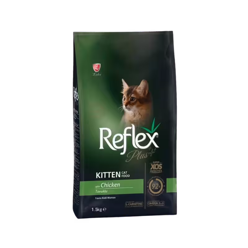 غذای خشک بچه گربه طعم مرغ برند Reflex رفلکس پلاس 1.5 کیلویی
