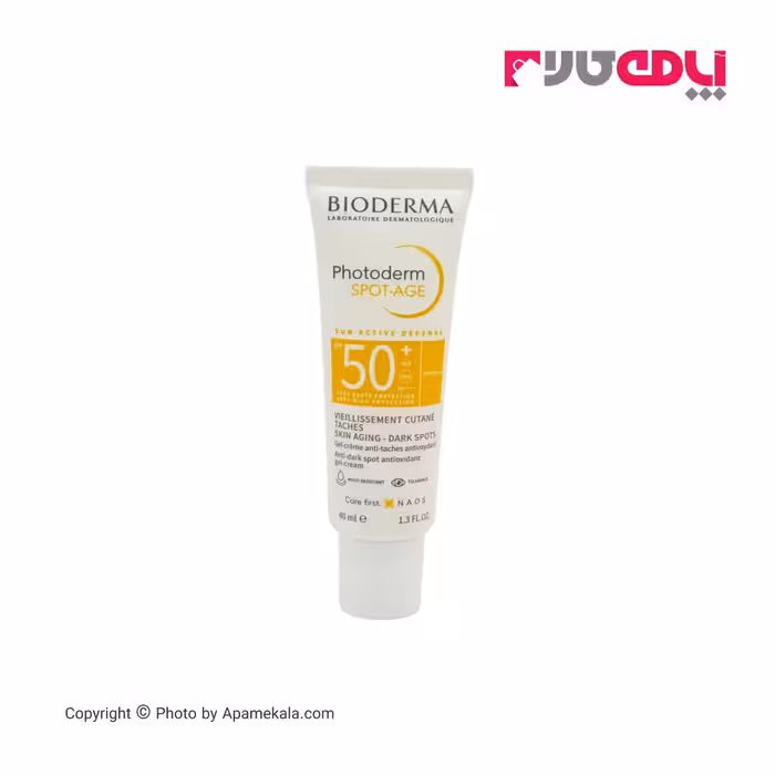 کرم ضد آفتاب و ضدلک بایودرما Bioderma فتودرم اسپات ایج Photoderm Spot Age حجم 40 میل