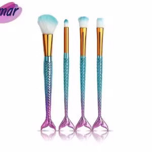 ست براش آرایشی طرح پری دریای (4 تکه)