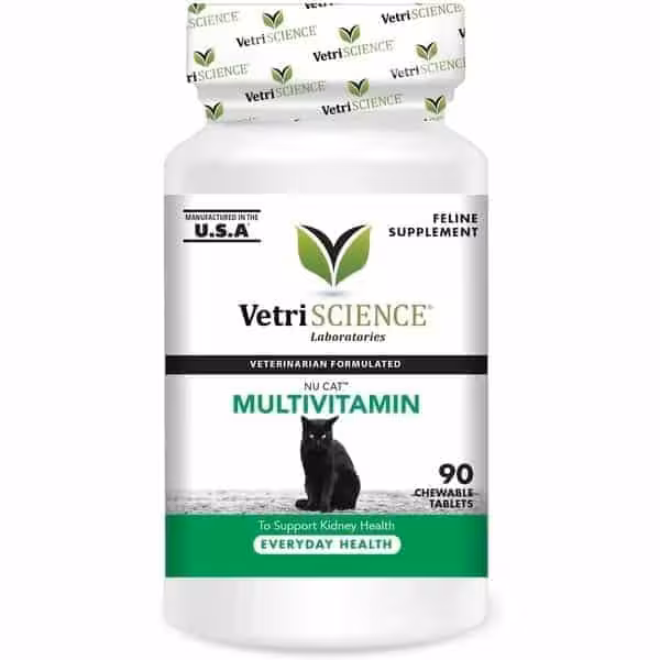 مکمل گربه وتری ساینس مدل مولتی ویتامین بسته 90 عددی