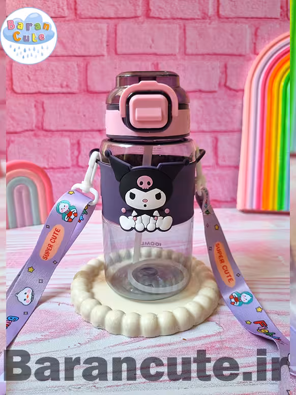 قمقمه فانتزی وارداتی نی دار طرح کورومی