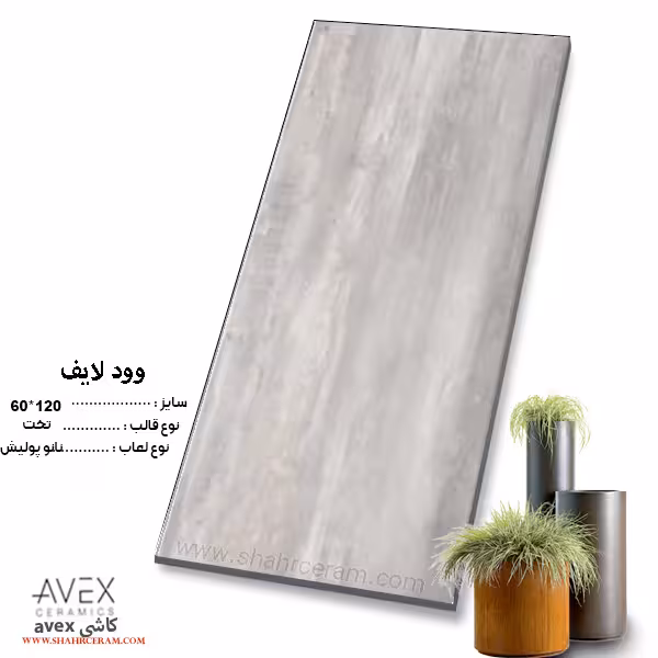 سرامیک وودلایف 120*60 کاشی اوکس avex