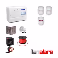 پکیج دزدگیر اماکن با سیم مدل فایروال سیمکارتی و تلفنیF10PY3