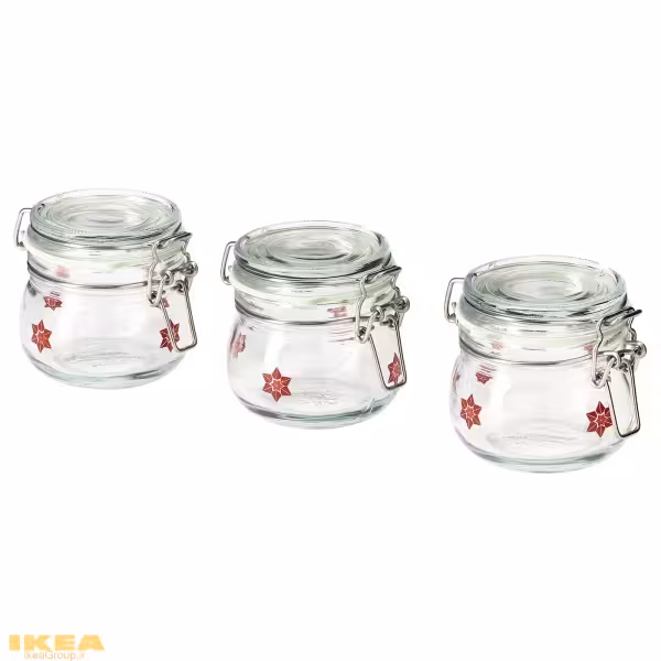 بانکه درب دار 3 تایی مدل VINTERFINT | برند ایکیا | ارسال 15 الی 20 روز کاری
