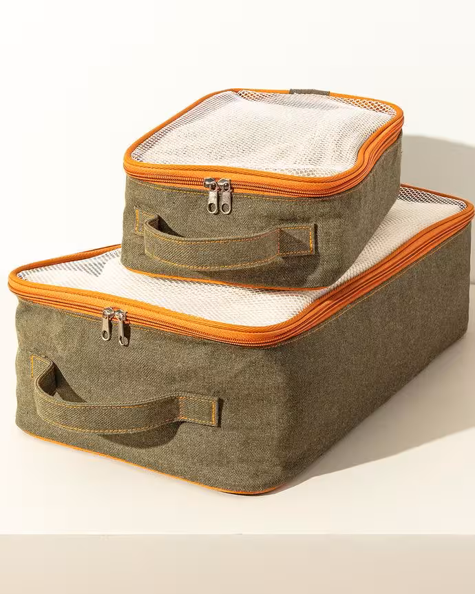 ست 2 عددی باکس زیپ دار مادام کوکو طرح Clarita