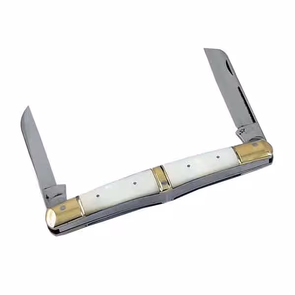 قلمتراش دو تیغه جواد توسلی دسته صدف دریایی (شالدار)