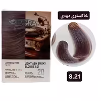 کیت رنگ مو بدون آمونیاک ماگرای بلوند خاکستری دودی روشن MAGRAY 821