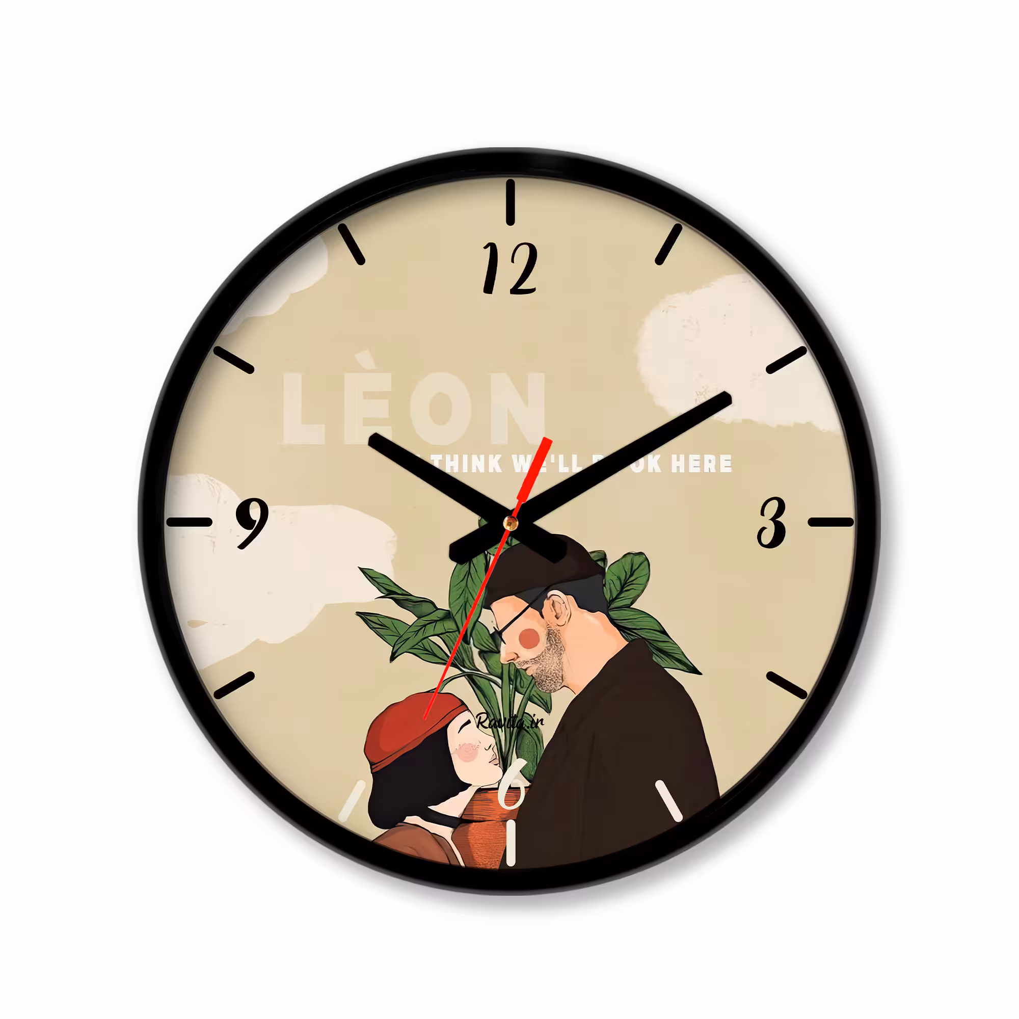 ساعت دیواری کوچک راویتا طرح لئون ماتیلدا کد 3597