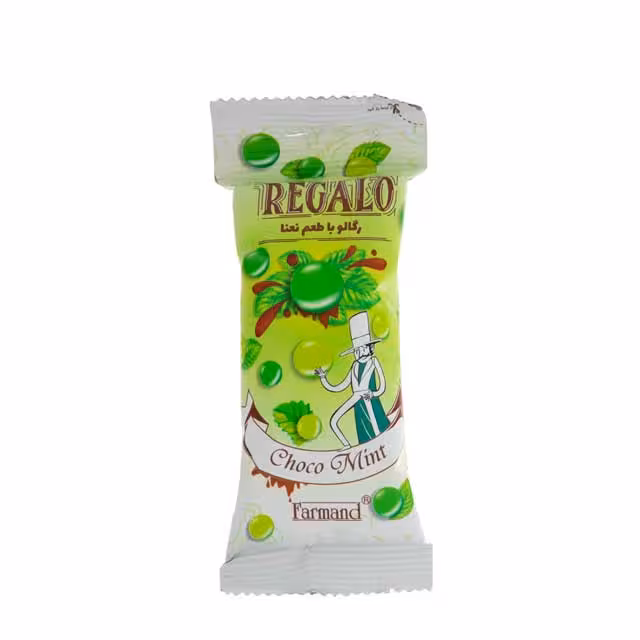 دراژه کاکائویی با طعم نعنا رگالو فرمند 40 گرمی