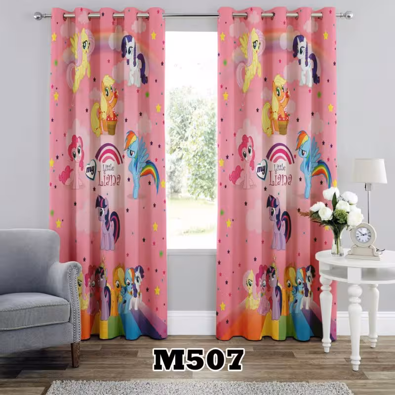 پرده سه بعدی طرح اسب تک شاخ