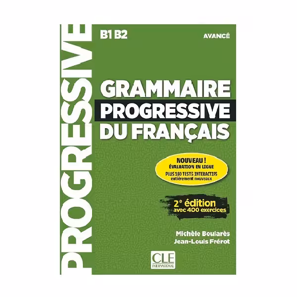 Grammaire Progressive Du Francais B1 B2 avance 2e Edition گرامر پروگرسیو فرانسه ادونس ویرایش دوم سیاه و سفید