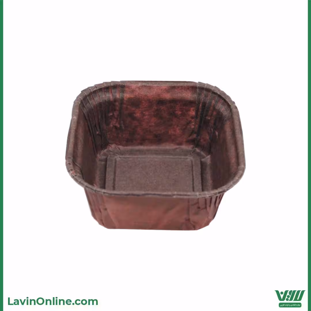 کپسول مربع مافین قهوه ای