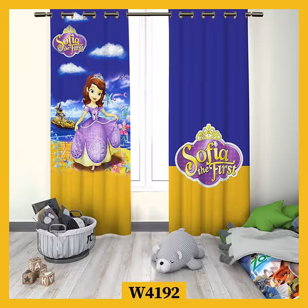 پرده کودک پرنسس سوفیا کد W4192