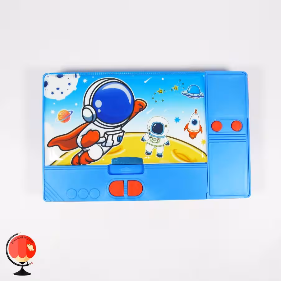 جامدادی پسرانه کتابی بزرگ آهنربایی طرح فضانورد