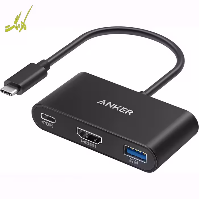 هاب 3 پورت USB-C انکر Anker Power Expand 3-in-1 USB-C PD Hub A8339