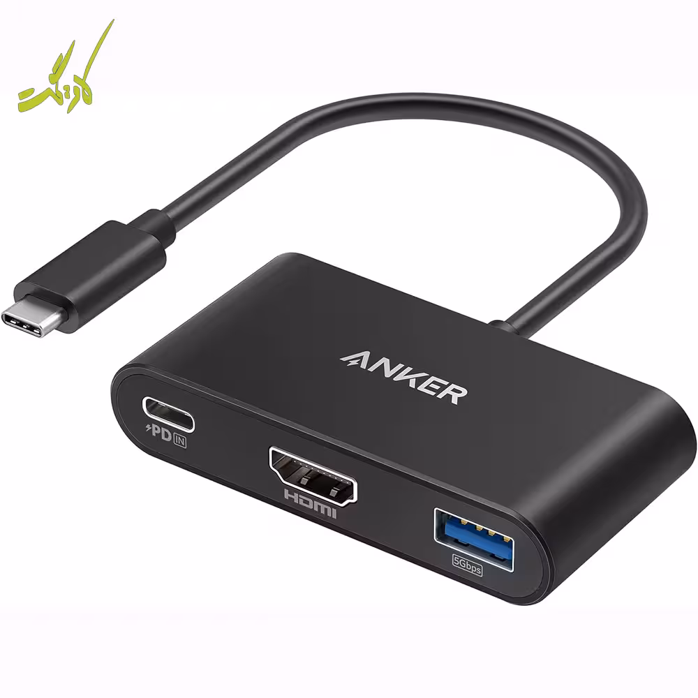 هاب 3 پورت USB-C انکر Anker Power Expand 3-in-1 USB-C PD Hub A8339