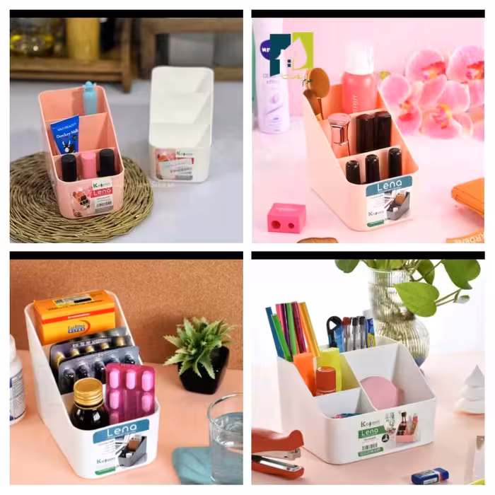 سطل آرایشی ظرف آرایش سبد همه کاره کاجین مدل لنو