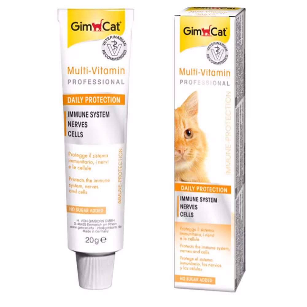 خمیر مولتی ویتامین گربه جیم کت مدل Multi Vitamin Professional