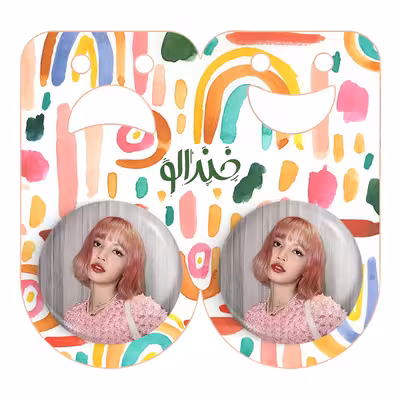 پیکسل خندالو مدل لیسا بلک پینک کد 14338 به همراه مگنت