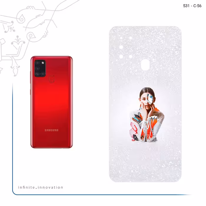 برچسب پوششی ماهوت مدل Collage of Women Portrait 4 مناسب برای گوشی موبایل سامسونگ Galaxy A21s