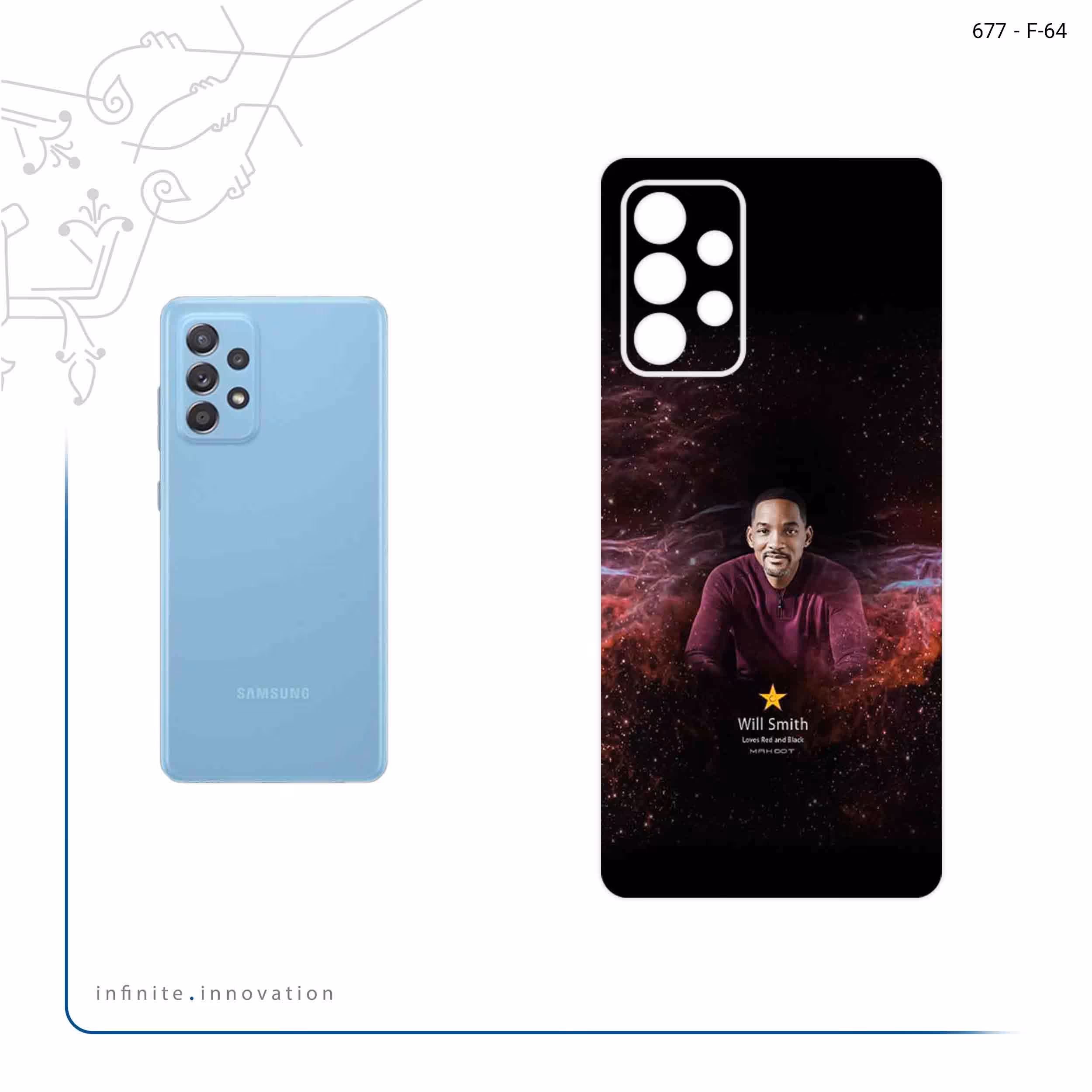 برچسب پوششی ماهوت مدل Will Smith مناسب برای گوشی موبایل سامسونگ Galaxy A53 5G