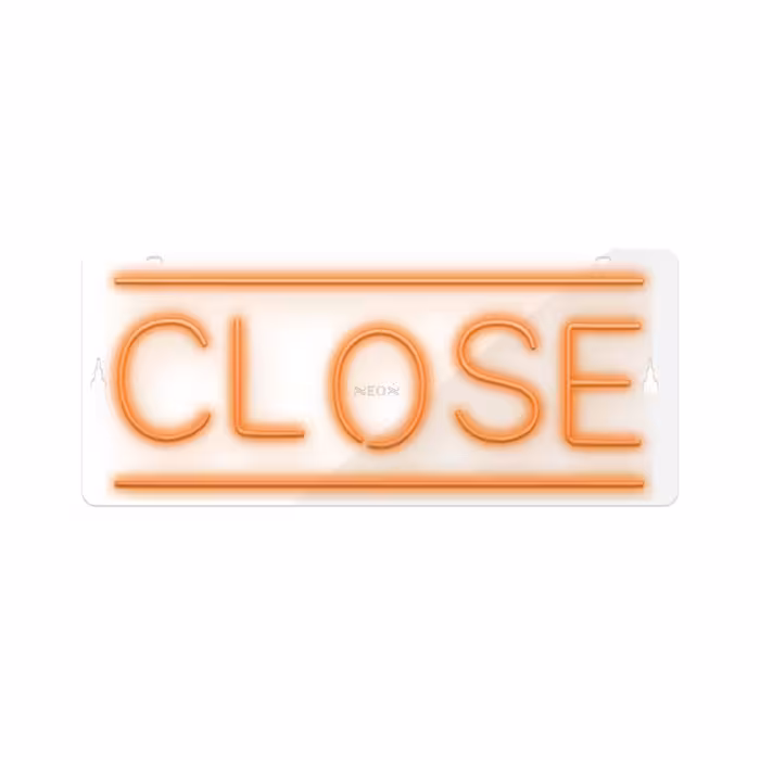 چراغ دیواری نئون دیزاین طرح Close_ORG