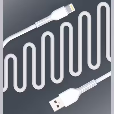 کابل تبدیل USB به لایتنینگ پاواریال مدل PA-DC122 طول 1 متر