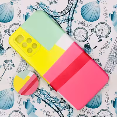 کاور مدل LOCA کد 07 مناسب برای گوشی موبایل شیائومی Redmi 10 به همراه پاپ سوکت