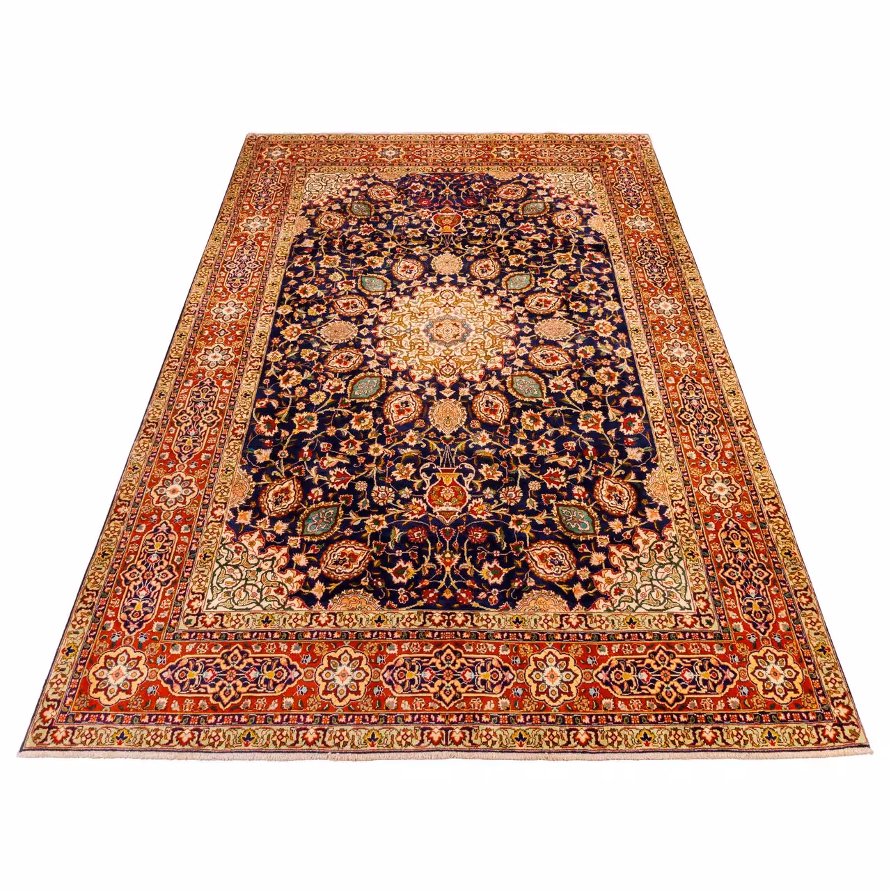 فرش قدیمی دستباف نه متری سی پرشیا کد 705074