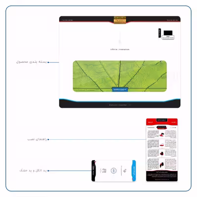 برچسب پوششی ماهوت مدل Leaf-Texture مناسب برای تبلت سونی Xperia Z2 Tablet LTE 2014