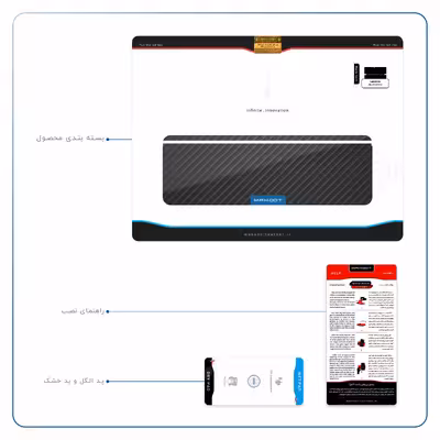 برچسب پوششی ماهوت مدل Carbon-Fiber مناسب برای تبلت لنوو Miix 510 2016