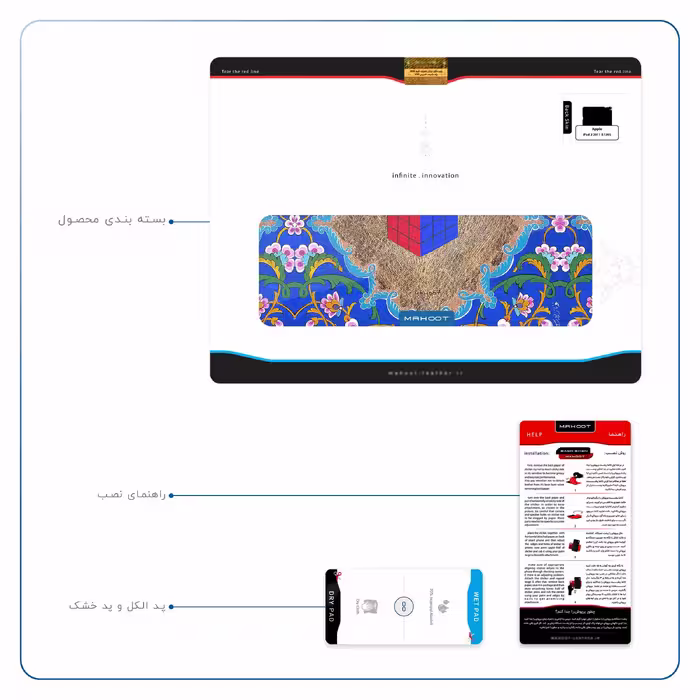 برچسب پوششی ماهوت مدل Maryams Mathematics مناسب برای تبلت اپل iPad 2 2011 A1395