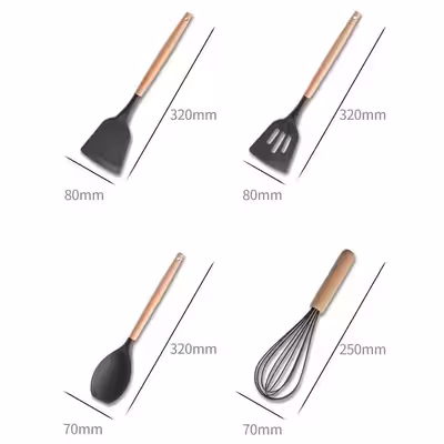 سرویس کفگیر و ملاقه 13 پارچه کیچن ست مدل UNT46