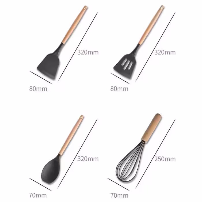 سرویس کفگیر و ملاقه 13 پارچه کیچن ست مدل UNT46