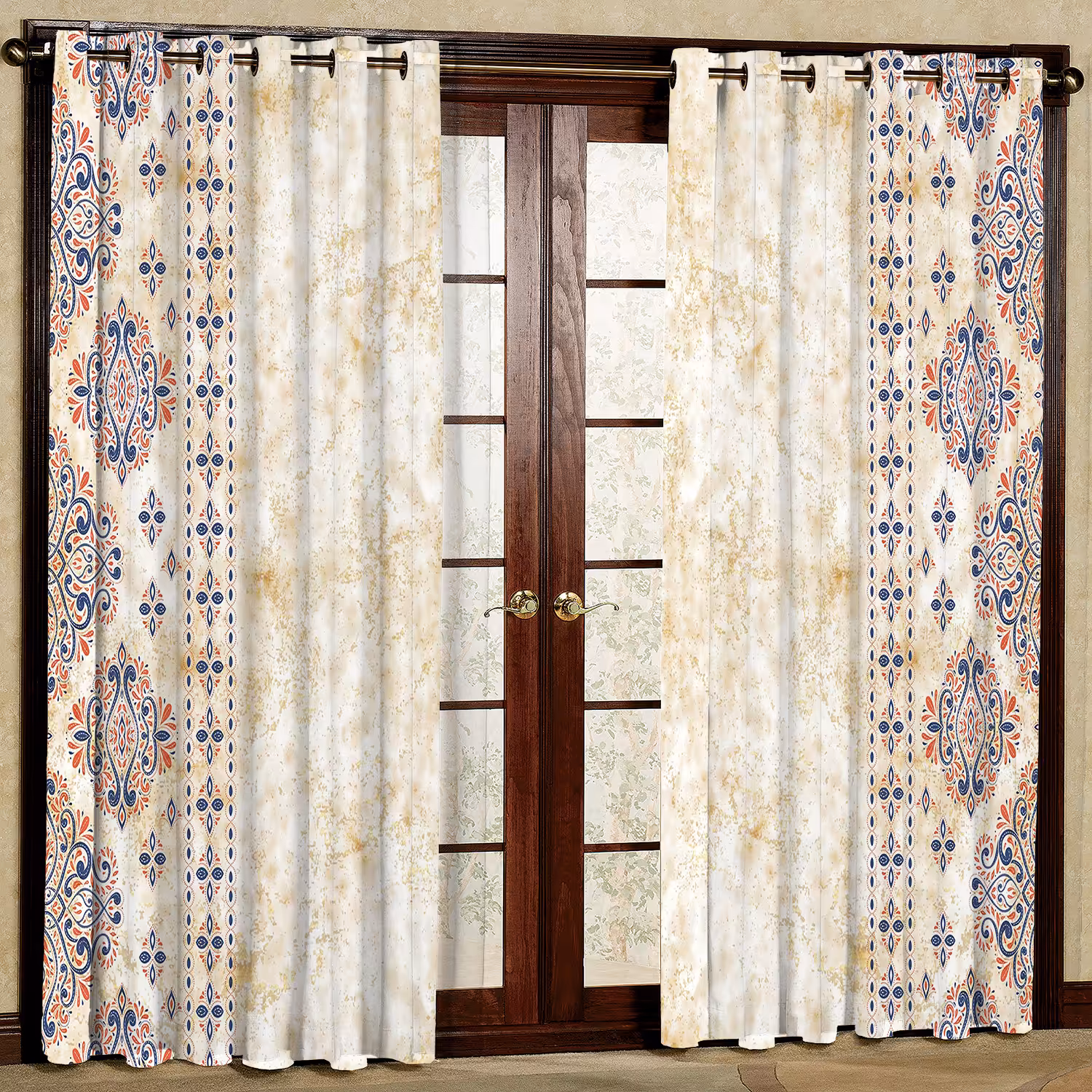 پرده مدل مخمل پانچی کد 1217 سایز 200x140 سانتی متر