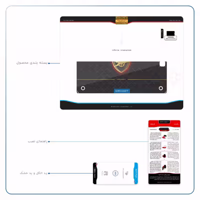 برچسب پوششی ماهوت مدل Arsenal مناسب برای تبلت سامسونگ Galaxy Tab A 9.7 2015 T555