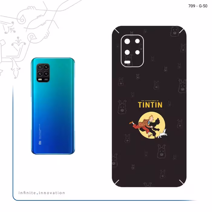 برچسب پوششی ماهوت مدل Tintin مناسب برای گوشی موبایل شیائومی Mi 10 Lite 5G