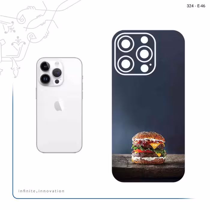 برچسب پوششی ماهوت مدل Hamburger مناسب برای گوشی موبایل اپل iPhone 14 Pro