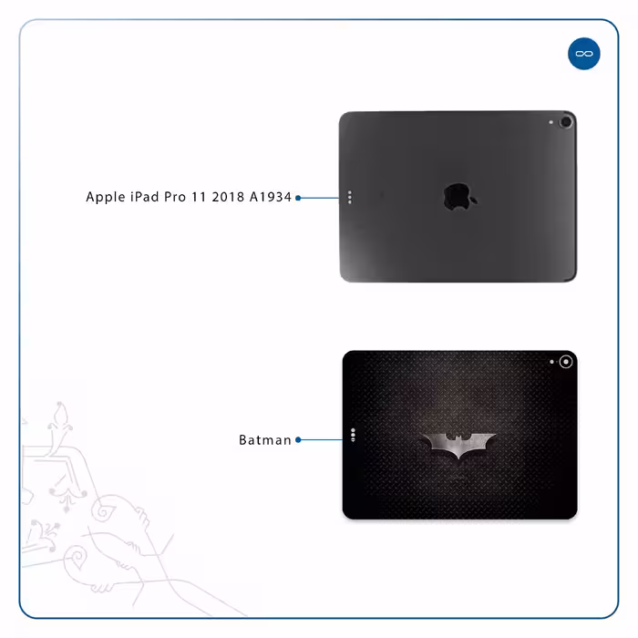 برچسب پوششی ماهوت مدل Batman مناسب برای تبلت اپل iPad Pro 11 2018 A1934