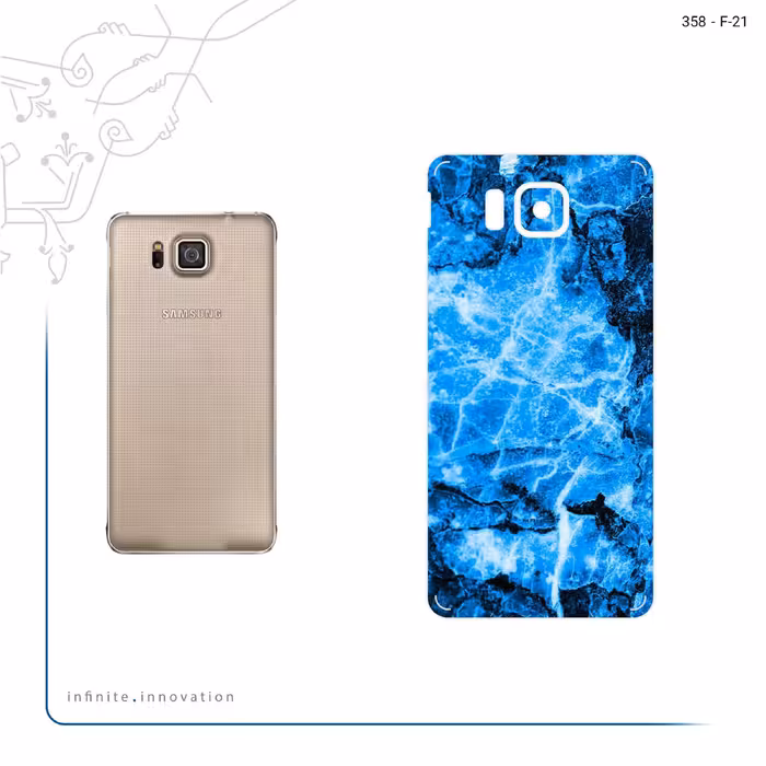 برچسب پوششی ماهوت مدل Blue Marble مناسب برای گوشی موبایل سامسونگ Galaxy Alpha