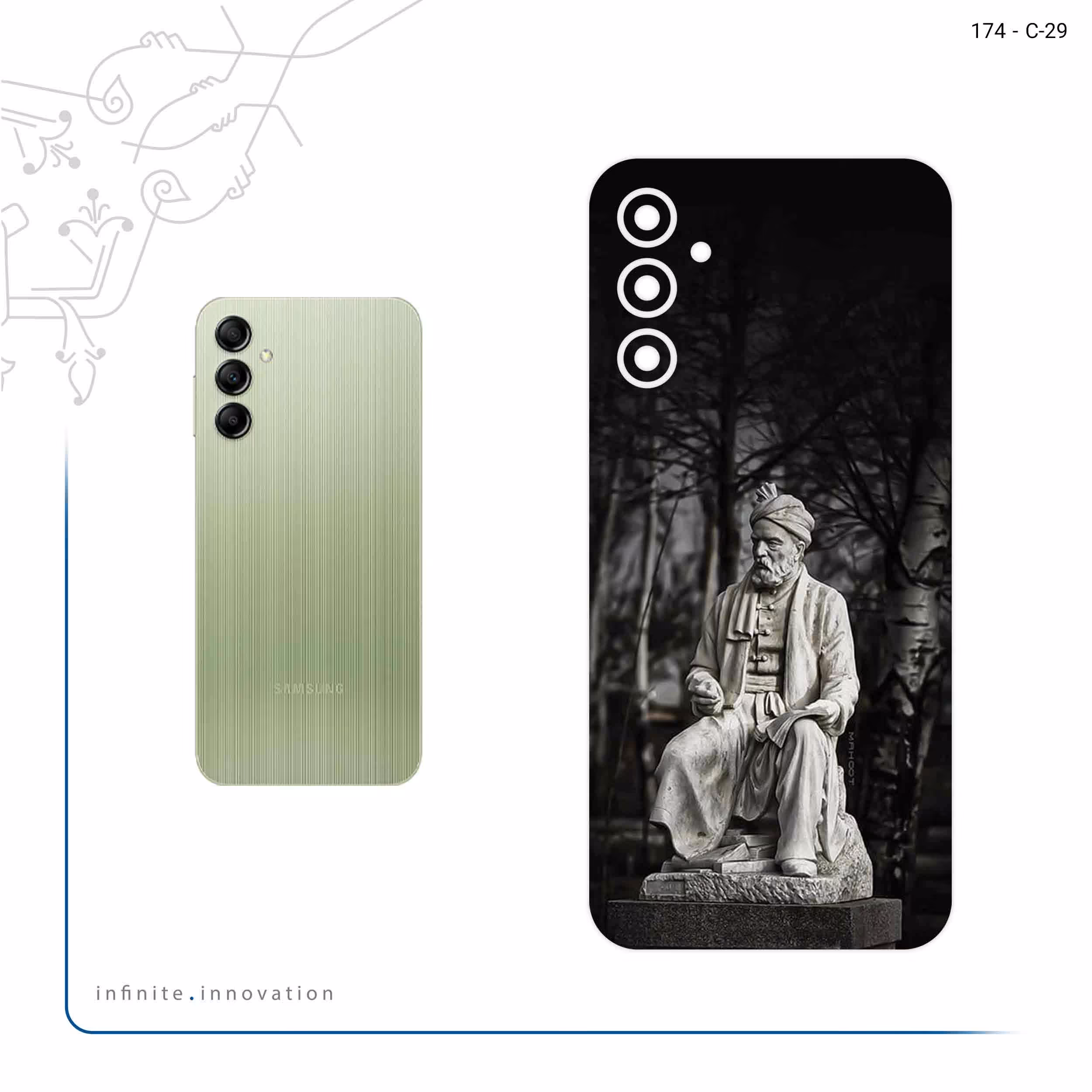 برچسب پوششی ماهوت مدل Ferdowsi مناسب برای گوشی موبایل سامسونگ Galaxy A14