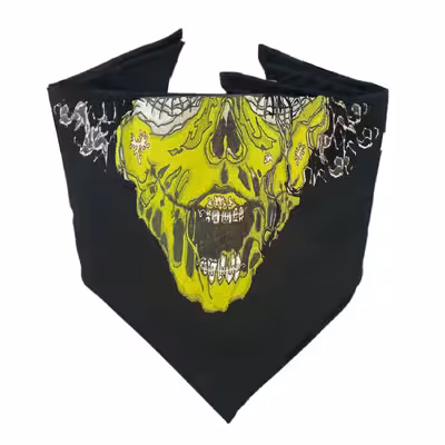 دستمال سر و گردن مدل اسکلت کد D06