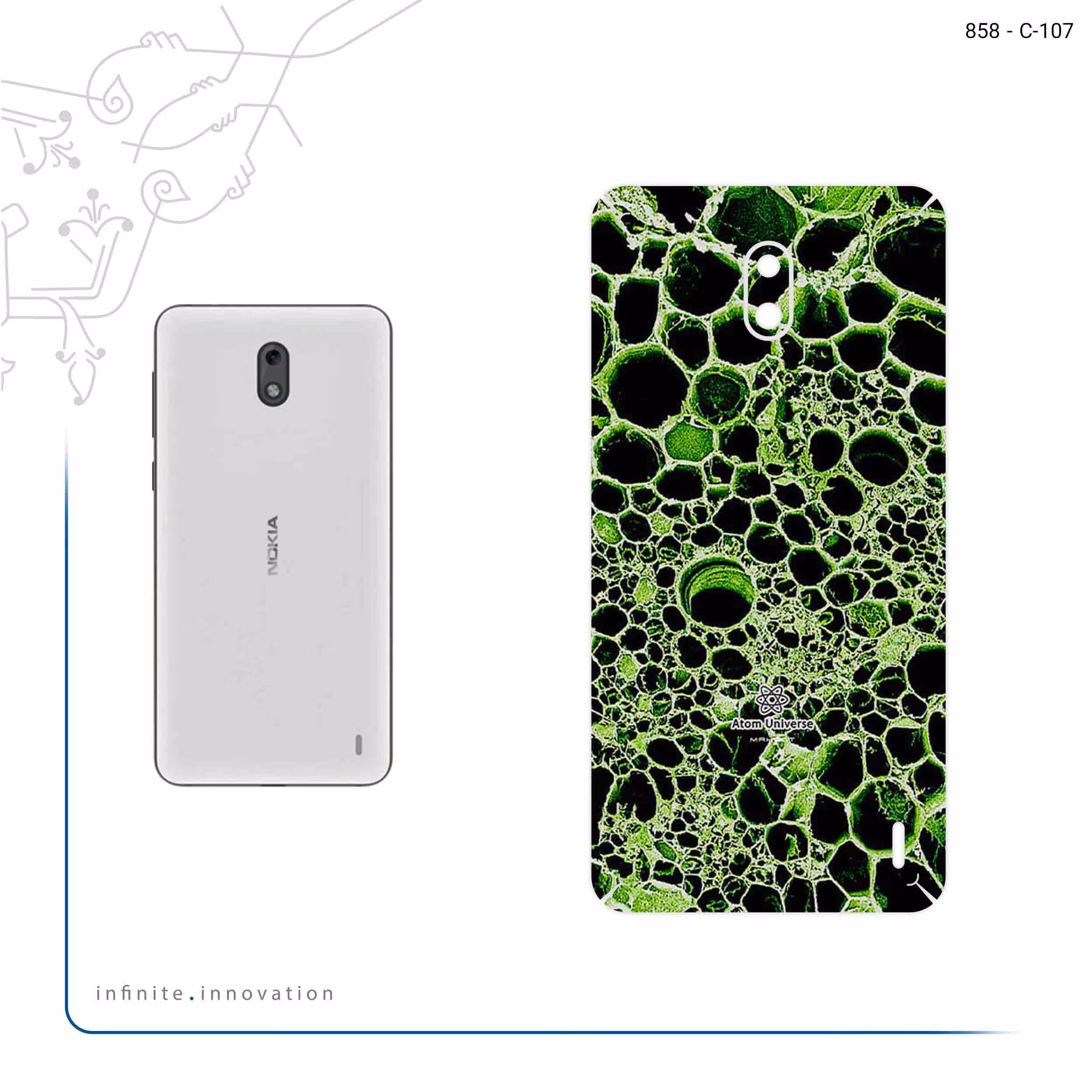 برچسب پوششی ماهوت مدل Atom Universe 4 مناسب برای گوشی موبایل نوکیا 2