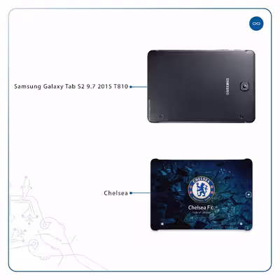 برچسب پوششی ماهوت مدل Chelsea مناسب برای تبلت سامسونگ Galaxy Tab S2 9.7 2015 T810