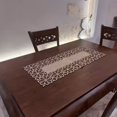 ست رومیزی 3 تکه مدل نیلوفر کد 8034