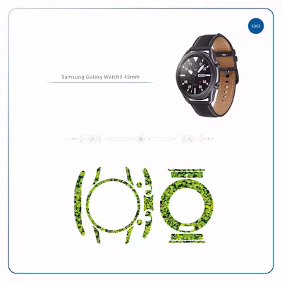 برچسب ماهوت طرح Leafs مناسب برای ساعت هوشمند سامسونگ Galaxy Watch3 45mm