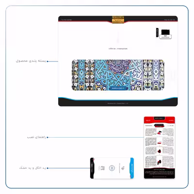 برچسب پوششی ماهوت مدل Iran-Tile7 مناسب برای تبلت اپل iPad 2 2011 A1397